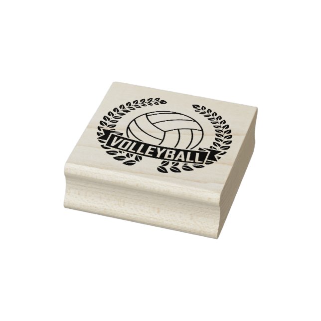 Volleyballlogo Gummistempel (Stempel)