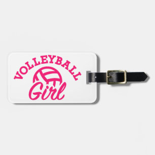 Volleyballmädchen Gepäckanhänger