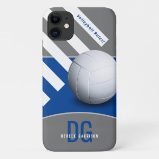 Volleyballregeln | Initials Deep Blue Case-Mate iPhone Hülle