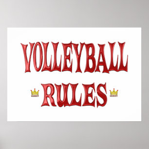Volleyballregeln Poster