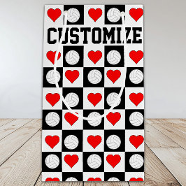 Volleyballs & Hörer Benutzerdefinierter Spielernam Kleine Geschenktüte