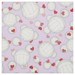 Volleyballs mit Herzmuster Sport Stoff