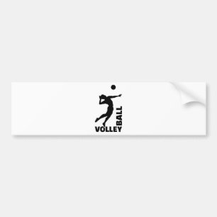 Volleyballspieler Autoaufkleber