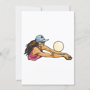 Volleyballspieler Einladung