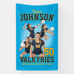 Volleyballspieler individuelles Foto Bootleg Sport Banner