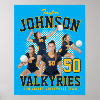 Volleyballspieler individuelles Foto Bootleg Sport
