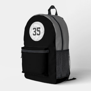 Volleyballspieler Jersey Nummer JEDE Farbe Bedruckter Rucksack
