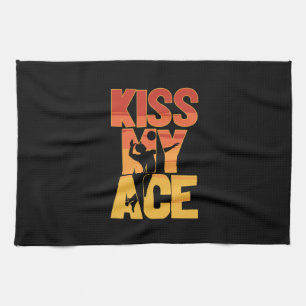 Volleyballspieler Kiss My Ace Geschirrtuch
