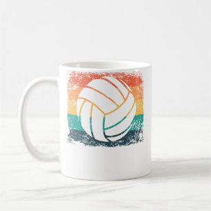 Volleyballspieler Mann Frau Beachvolleyball Kaffeetasse