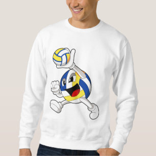 Volleyballspieler mit Volleyball Sweatshirt