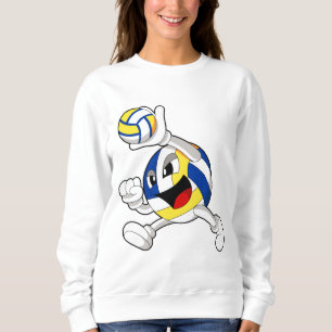 Volleyballspieler mit Volleyball Sweatshirt