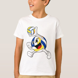 Volleyballspieler mit Volleyball T-Shirt