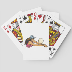 Volleyballspieler Spielkarten