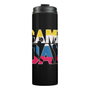 Volleyballspieler Spieltag Volleyball Thermosbecher
