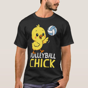 Volleyballspieler Team Hühner Mädchen Volleyball C T-Shirt