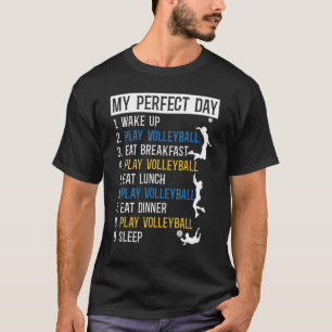 Volleyballspieler Team Vintage Mein perfekter Tag T-Shirt