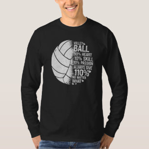 Volleyballspieler Team Volleyball 90 Herz 10 Fähig T-Shirt