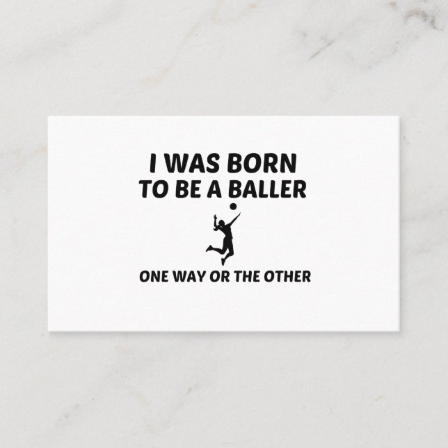 Volleyballspieler Visitenkarte (Vorderseite)