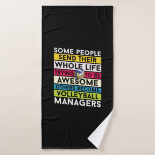 Volleyballspieler Volleyball Manager Badehandtuch