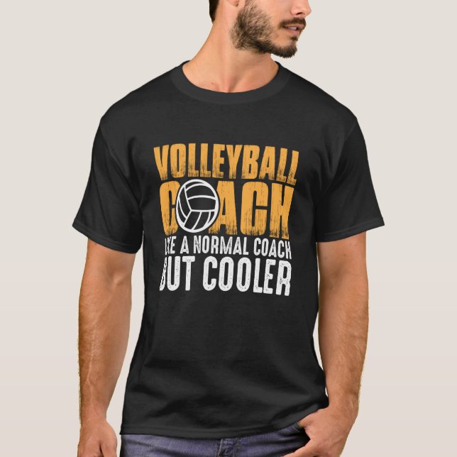 Volleyballtrainer wie ein normaler Trainer, aber C T-Shirt (Vorderseite)