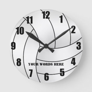 Volleyballuhr Runde Wanduhr