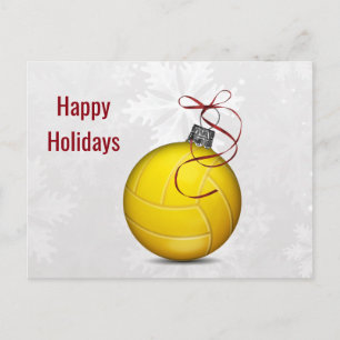 Volleyballverzierung Holiday Cards Feiertagspostkarte