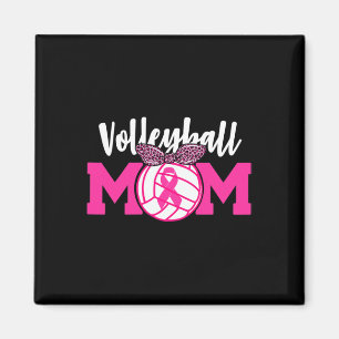 Volleybll Mama Rosa Ribbon Brustkrebs Bewusstsein Magnet