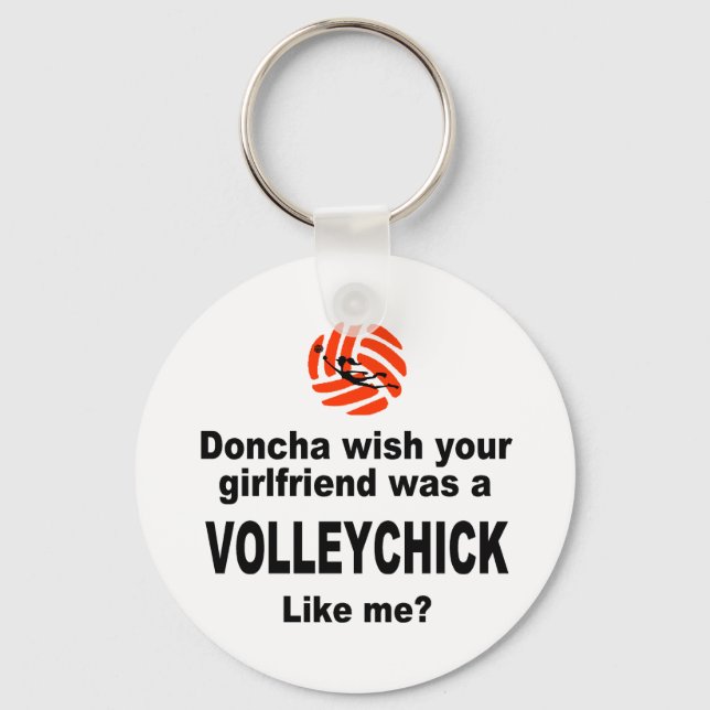 VolleyChick Doncha Schlüsselanhänger (Vorderseite)