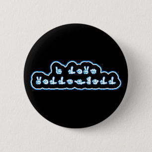 VolleyChick I Liebe-Volleyball ASL Button