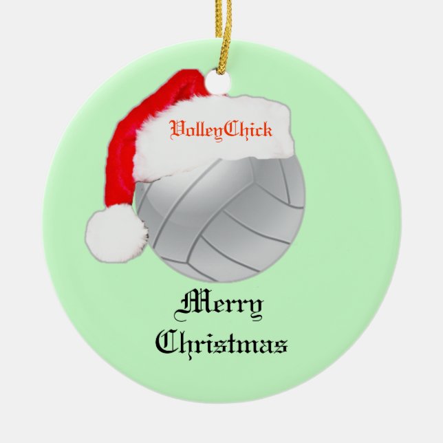 VolleyChick kundenspezifische Sankt Keramikornament (Vorne)
