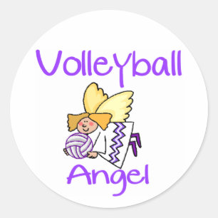 VolleyChick VB Angel Runder Aufkleber