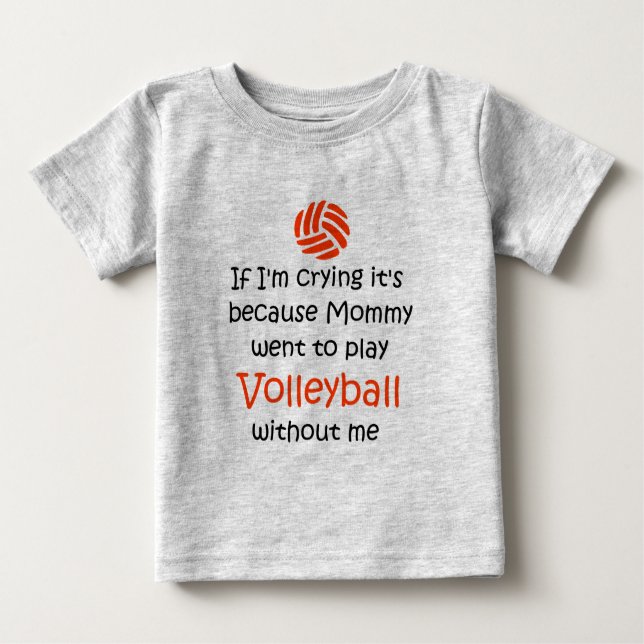 VolleyChick VolleyBaby Schrei Baby T-shirt (Vorderseite)