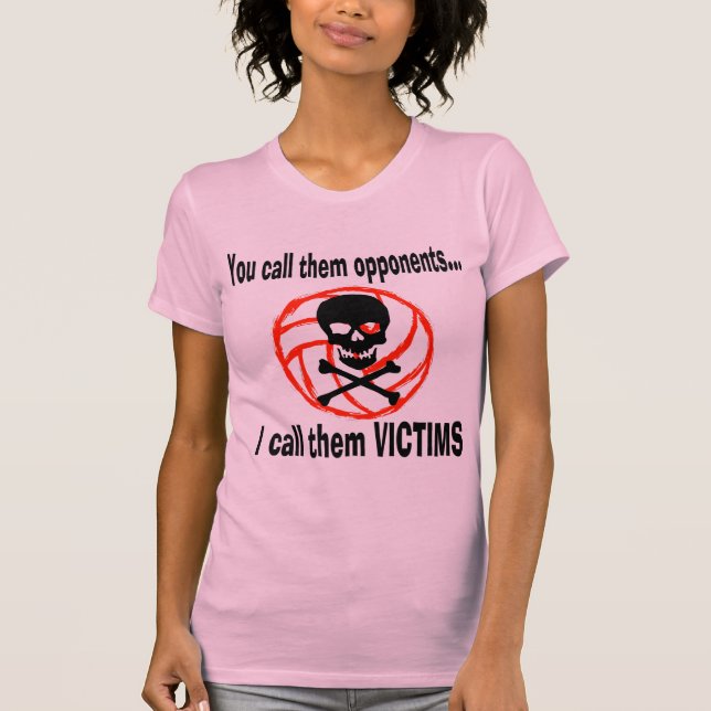 VolleyChick VolleyVictim T-Shirt (Vorderseite)