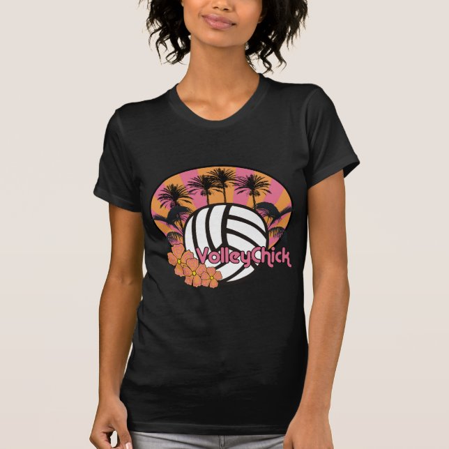 VolleyChickPalmBeach T-Shirt (Vorderseite)