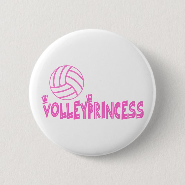VolleyChicks Prinzessin Button (Vorderseite)