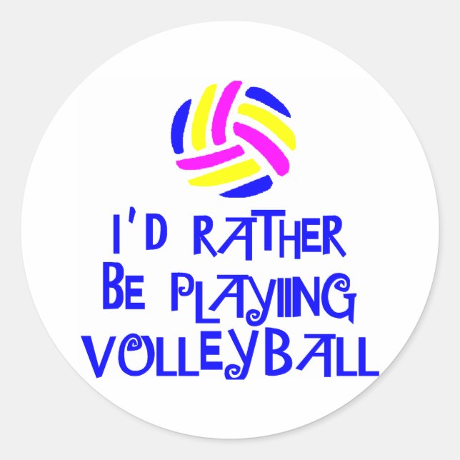 VolleyChick's Rather Runder Aufkleber (Vorderseite)