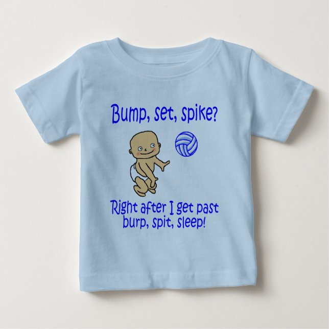VolleyChicks Stoß-Set-Spitze Baby T-shirt (Vorderseite)