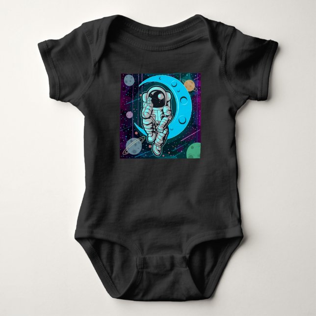 Vollfarbe Baby Strampler (Vorderseite)