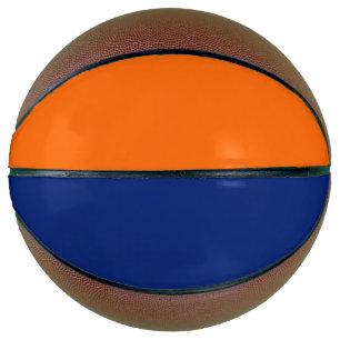 Vollfarben dunkelblau und orange basketball