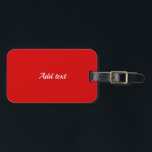 Vollfarben in Party, Vorlage Gepäckanhänger<br><div class="desc">Party Rot,  Vollfarbe,  Weißer Text hinzufügen.</div>