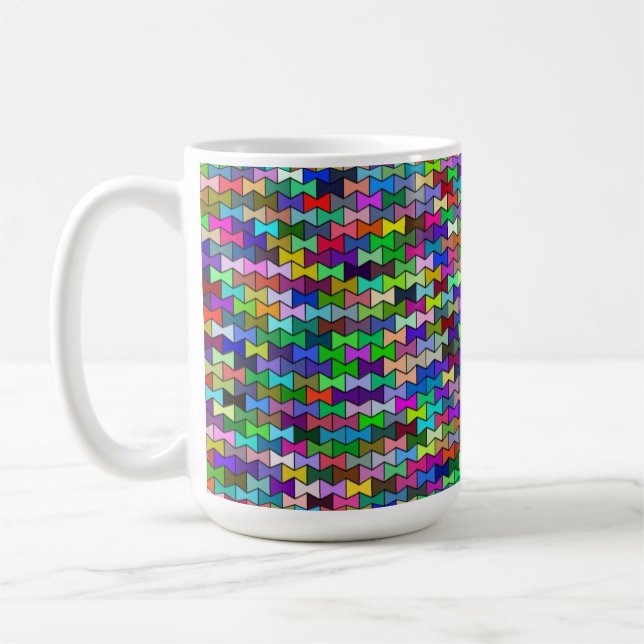 Vollfarbige Bowties 15oz Tasse (Links)