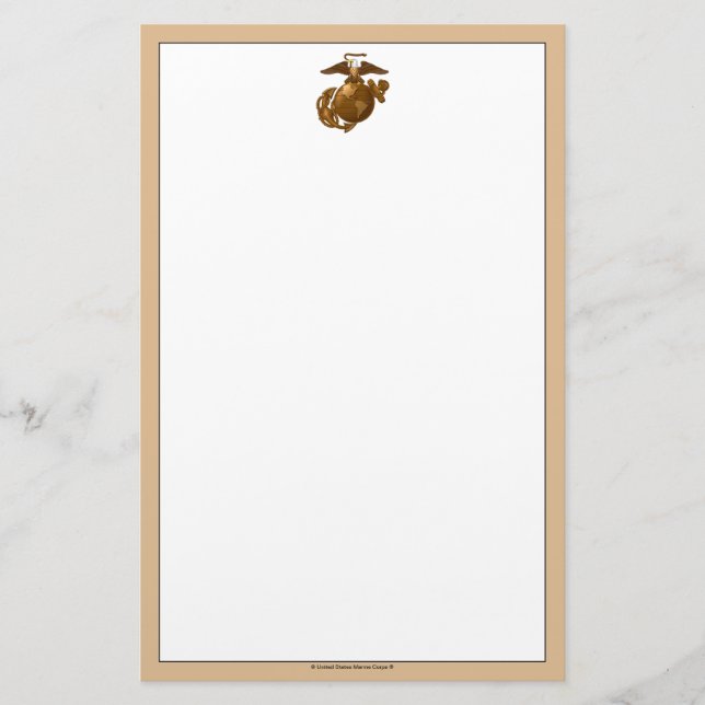 Vollfarbige EGA - Bronze Briefpapier (Vorderseite)