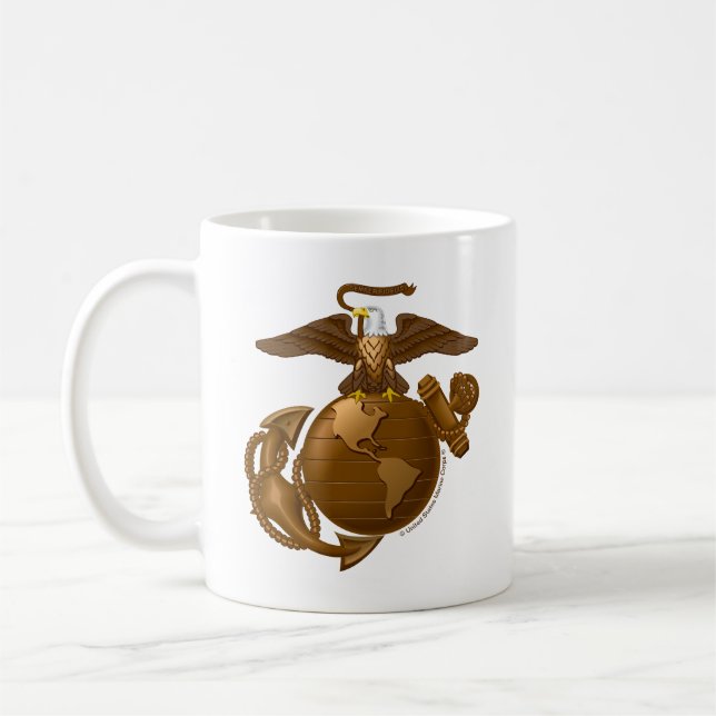 Vollfarbige EGA - Bronze Kaffeetasse (Links)