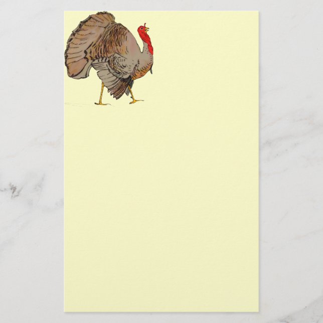 Vollfarbiger Erntedank Türkei Briefpapier (Vorderseite)
