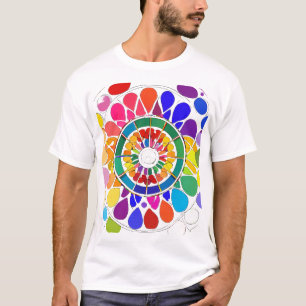 Vollfarbiger T - Shirt