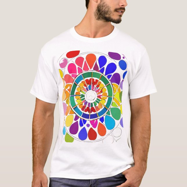 Vollfarbiger T - Shirt (Vorderseite)