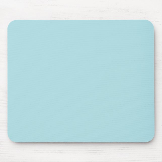 Vollfarbiges helles Pulver blau Mousepad (Vorne)