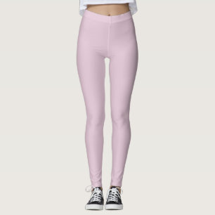 Vollfarbiges hellrosa leggings
