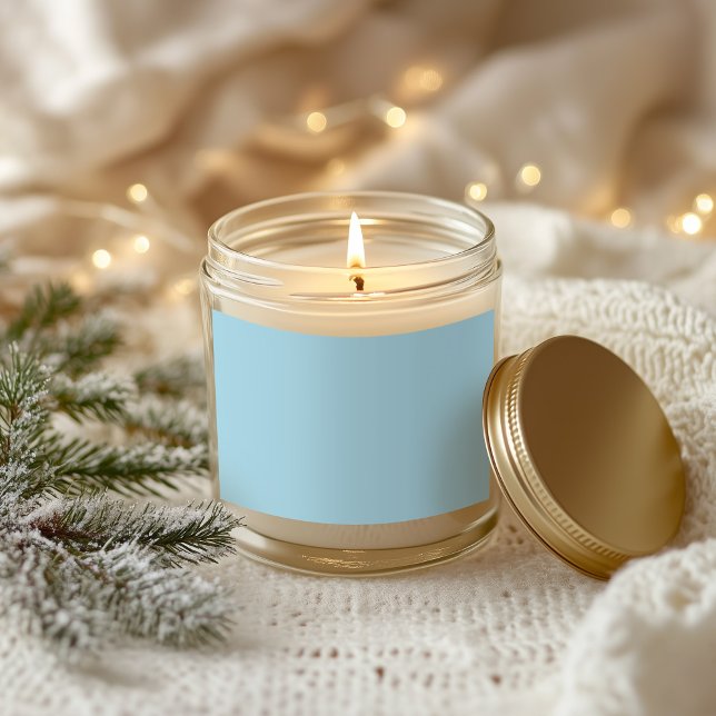 Vollfarbiges Licht blau Rechteckiger Aufkleber (Solid Color Light Blue Rectangular Sticker)