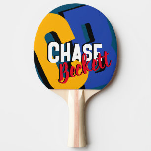 Vollfarbiges Logo auf 1 Seite Tischtennis Schläger
